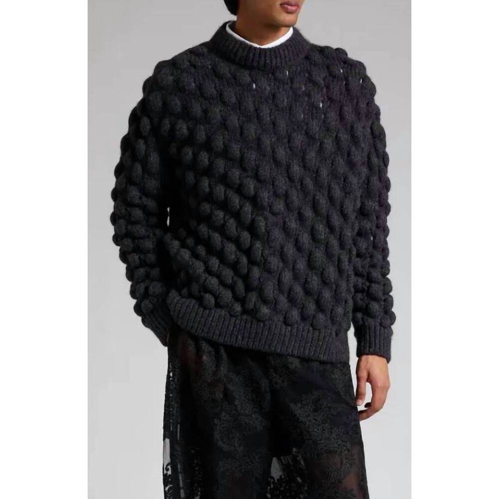 NEW SIMONE ROCHA mohair wool blend sweater in black